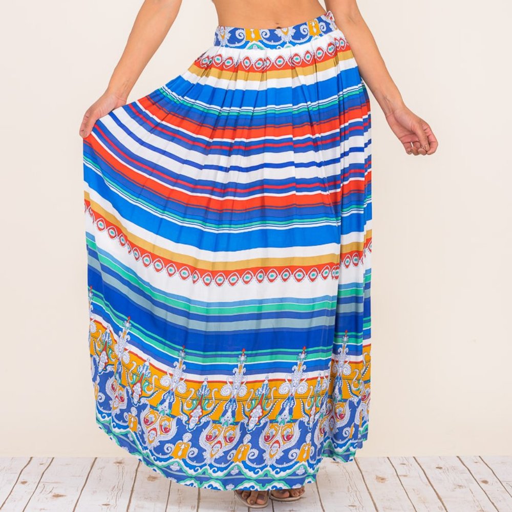 MAXI PRINTED SKIRT